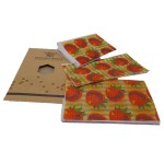 Reusable, biodegradable natural foil, made of beeswax, model type C, set of 3 pieces